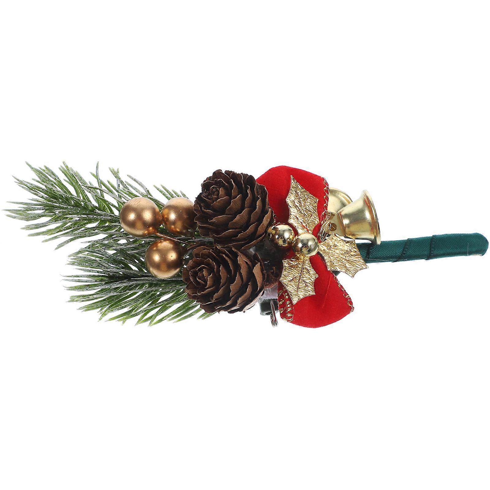 Silk Flower Wedding Supplies Set with Pine Cones and Branch for Decoration Assorted Color