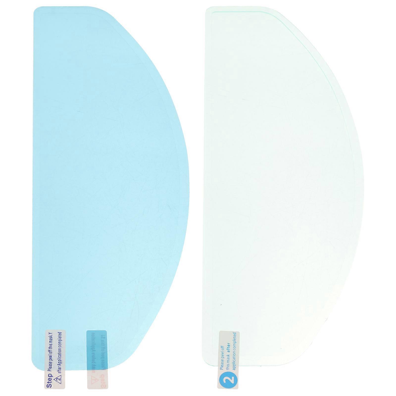 2pcs Motorcycle Fog Film Rain Shield Visibility Protection for Cyclists Easy Install Compatible with Most Models