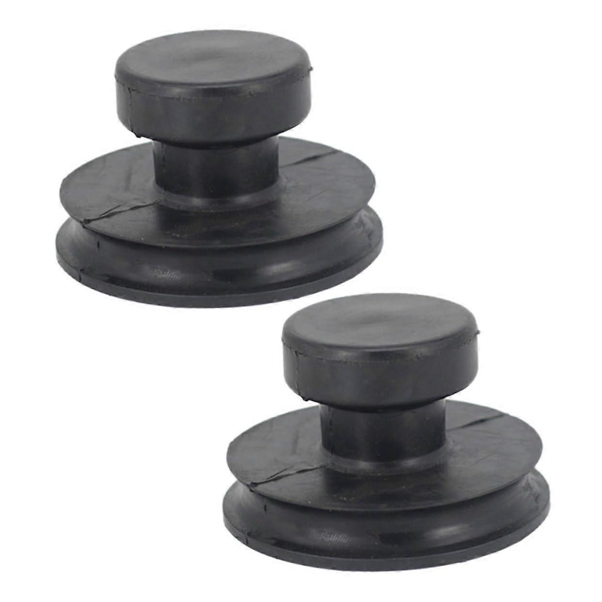 Pack of 2 Buddhist Singing Bowls, Suction Handles, Carry Handle, Rubber