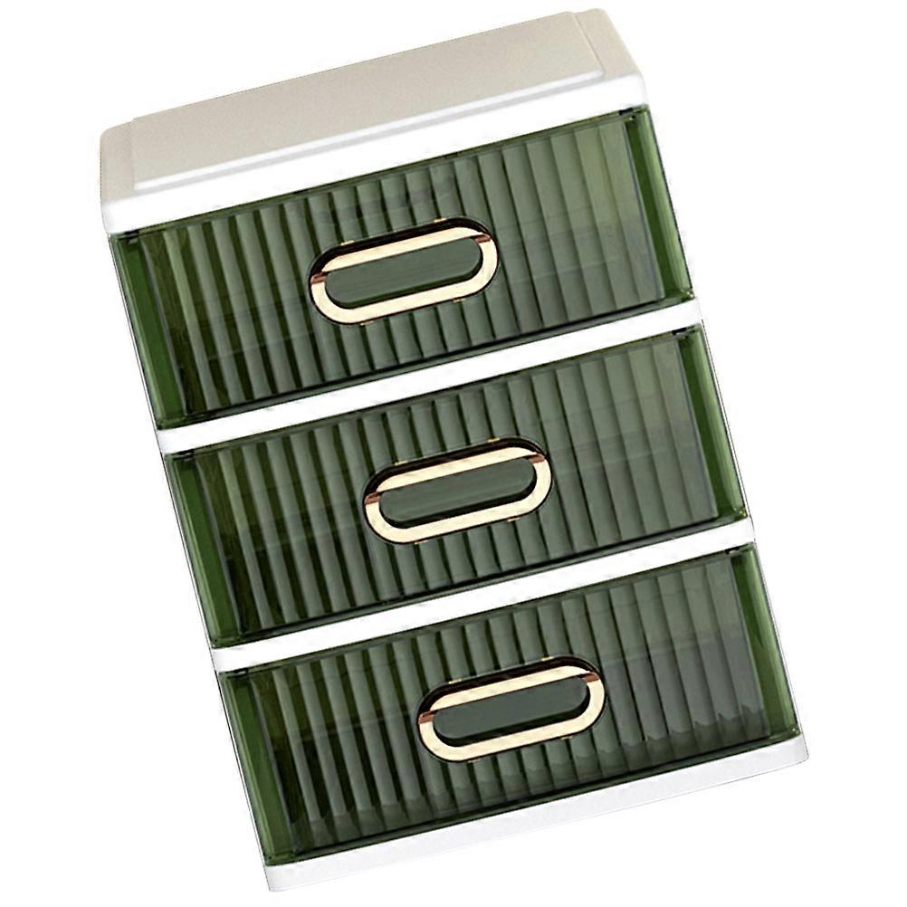 Plastic Storage Drawer Storage Box Makeup Organizer Drawer Type Desktop Organizer