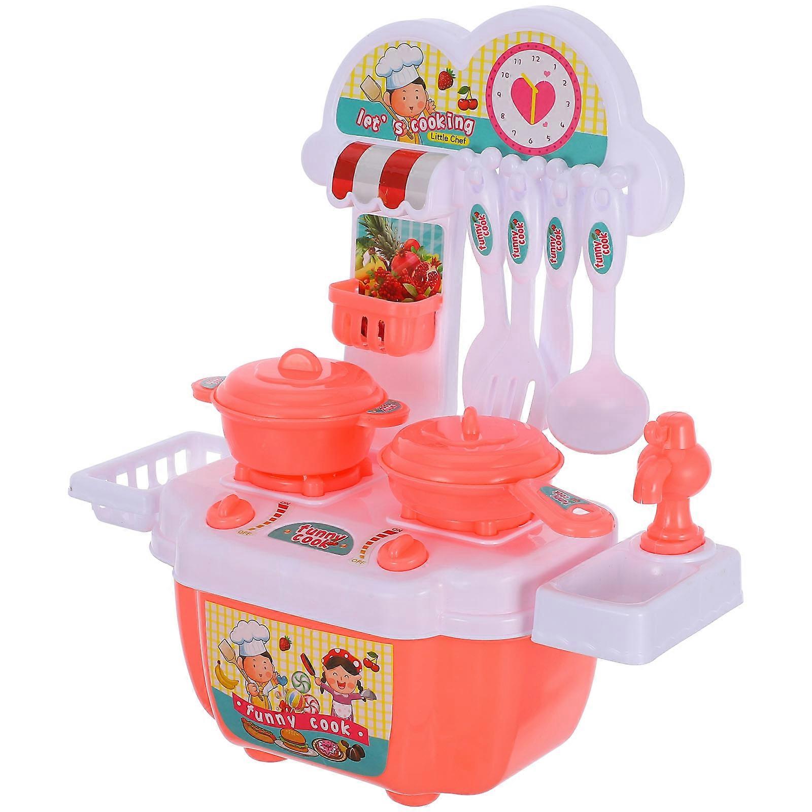 Learning kitchen utensils set, ideal for pretend play, safe electronic components