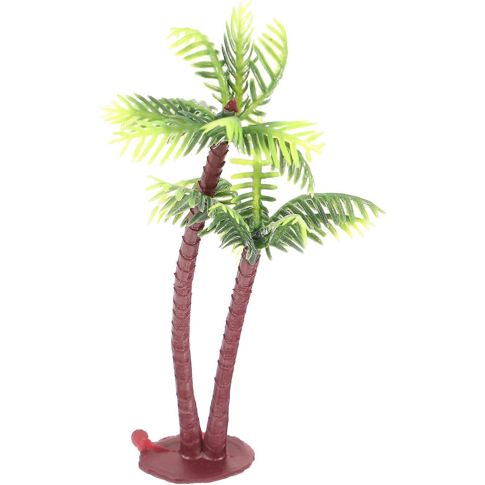 Plastic Coconut Palm Tree Miniature Model for Micro Landscape