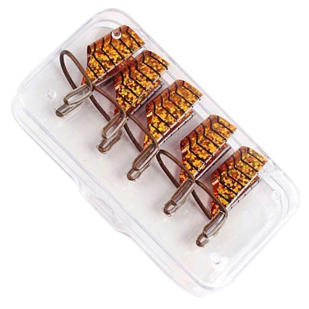 Outils pour les ongles réutilisables 5 pièces de clips d’extension d’ongles dorés parfaits pour les femmes et la manucure à domicile