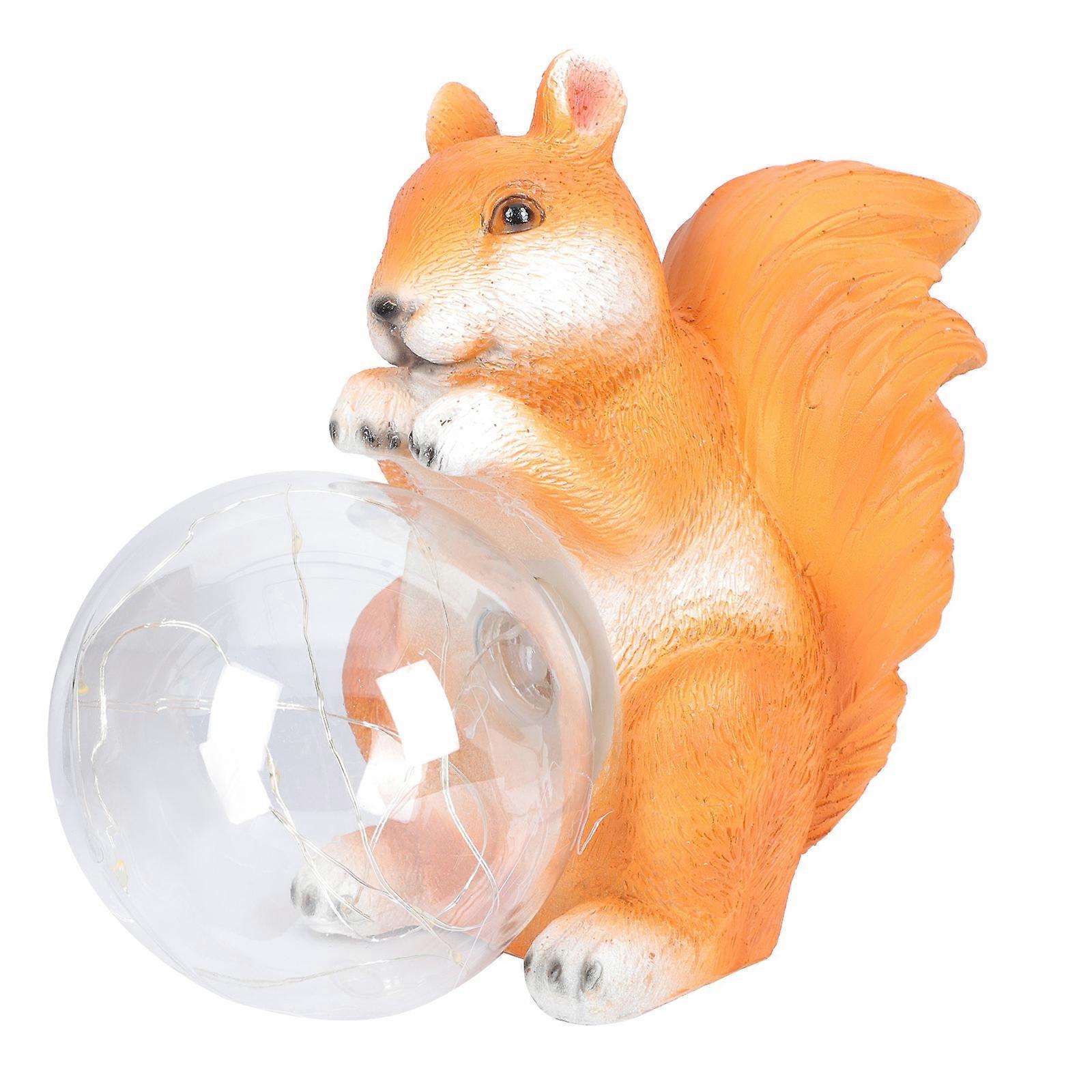 Unique Squirrel-shaped Solar Light For Outdoor Spaces Made Of Durable Resin Ideal For Yard Decoration 1Pc