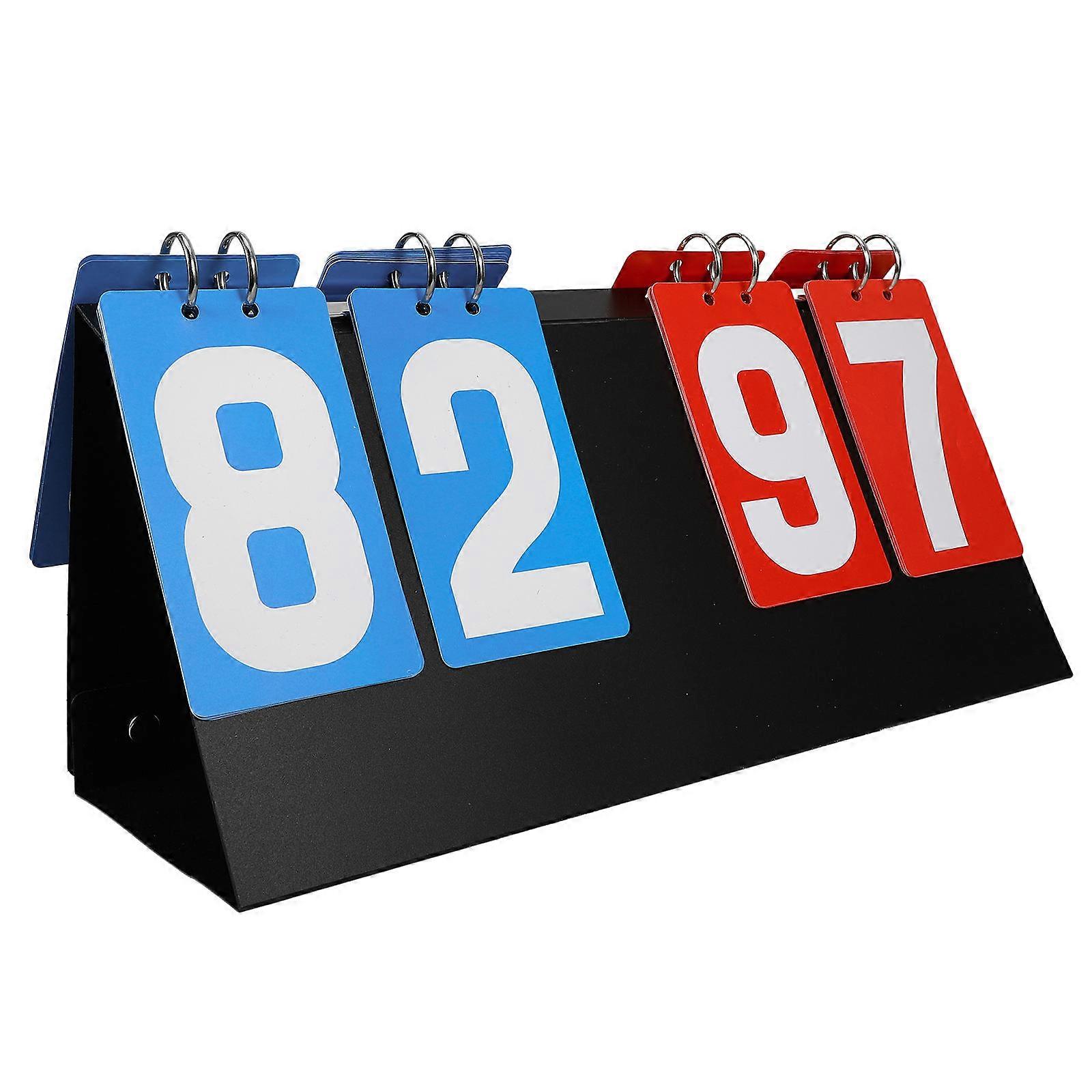 Portable Basketball Scoreboard Multi Functional Flip Design for Sports Use Durable for Basketball, Tennis, Badminton and More