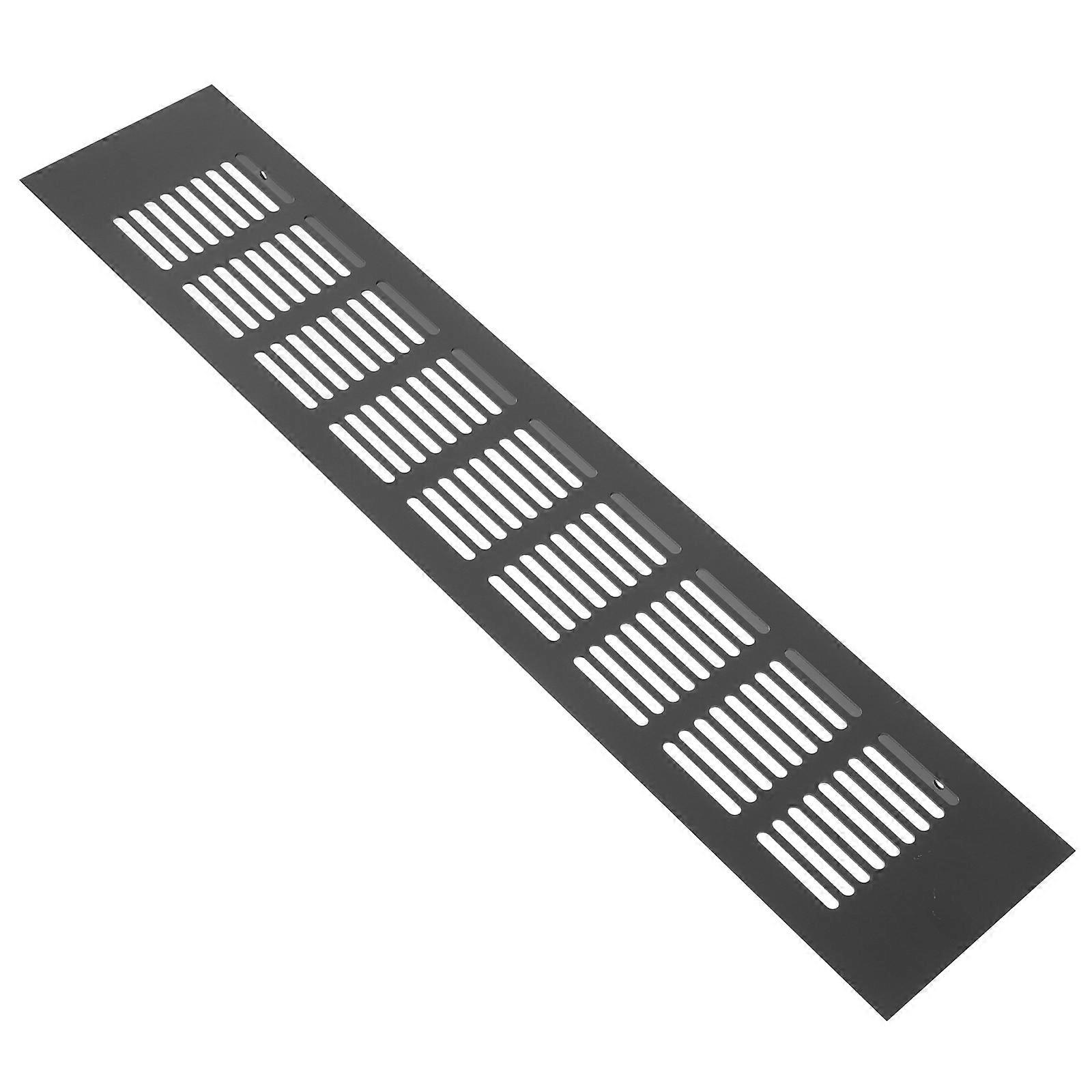 Air Vent Cover Rectangular Grille Aluminum For Cabinet Odor Release 1Pack