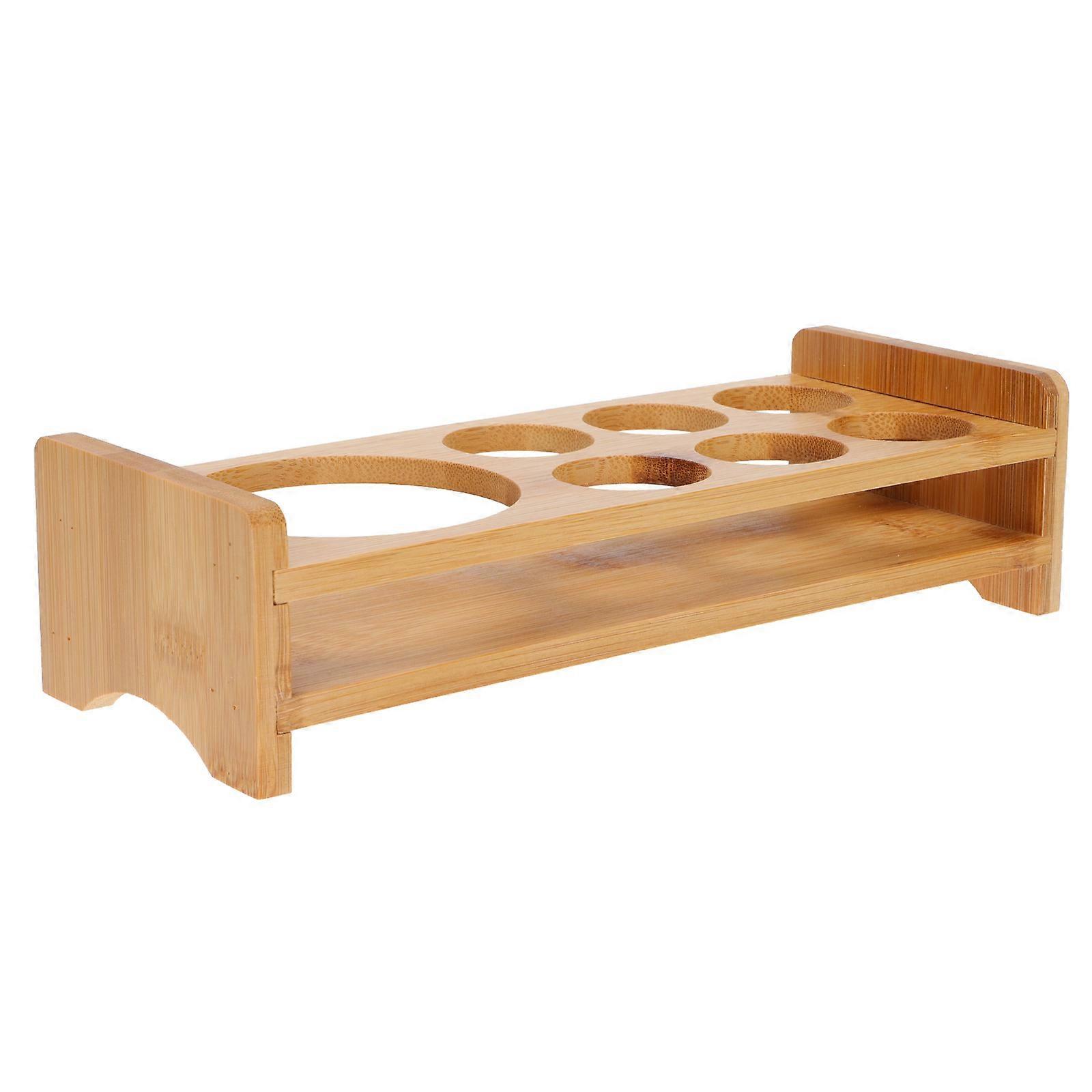 Khaki Cup Rack for Storage Sturdy Synthetic Material Suitable for Home Office and Party Use 1Pc