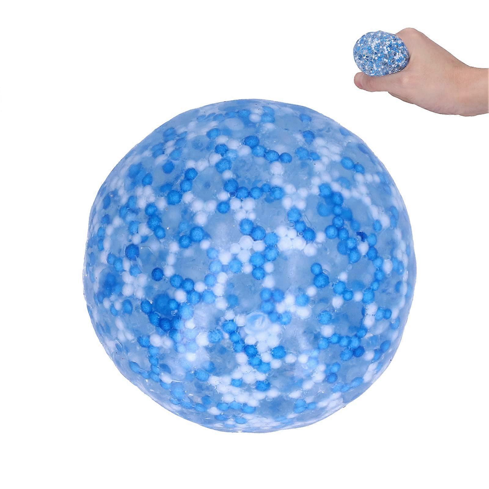 Stress relief ball cracks wear decompression toy for improving handeye coordination, observation, cognitive development made of TPR material blue