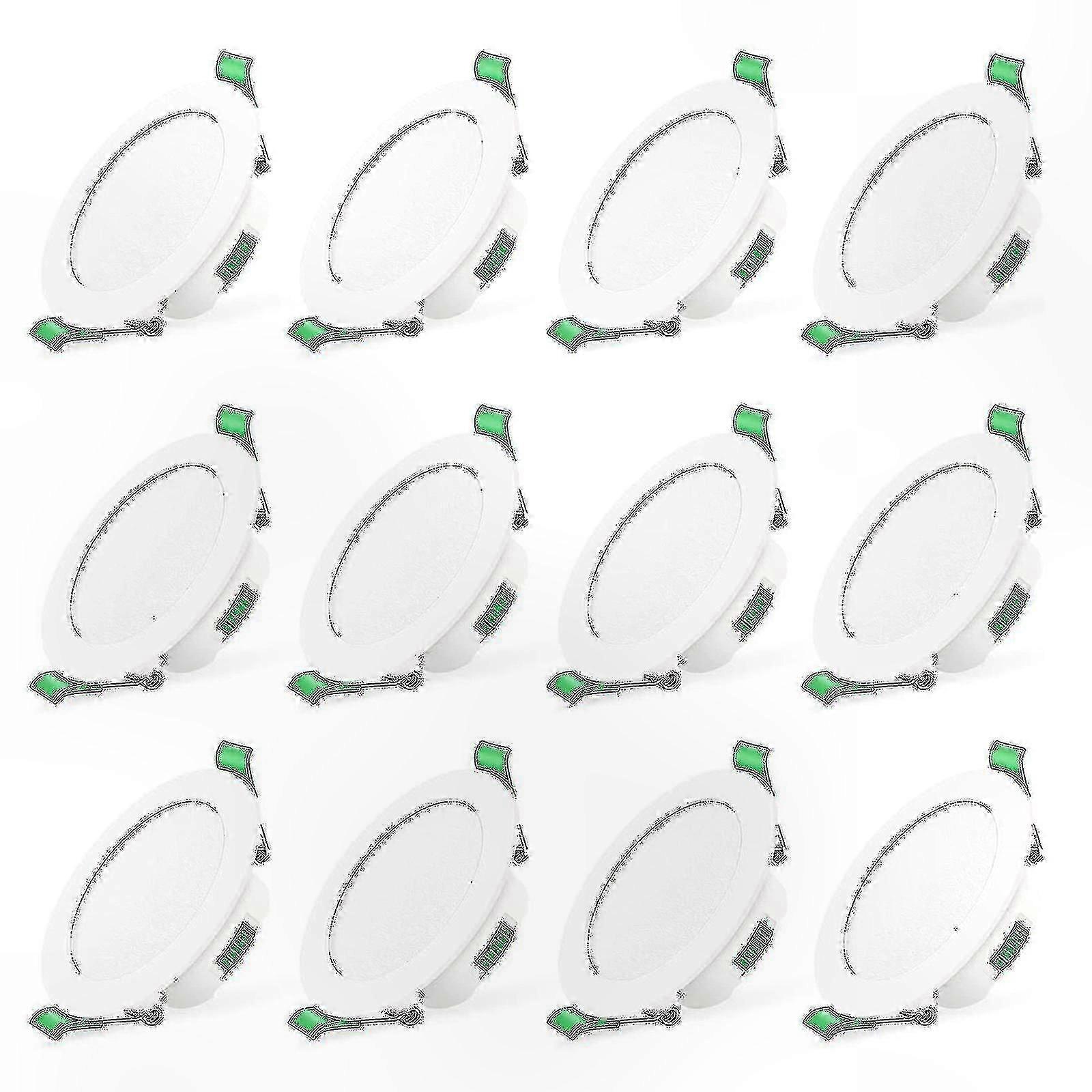 12pcs 7W White LED Downlight Recessed Ceiling Lights Spot Light