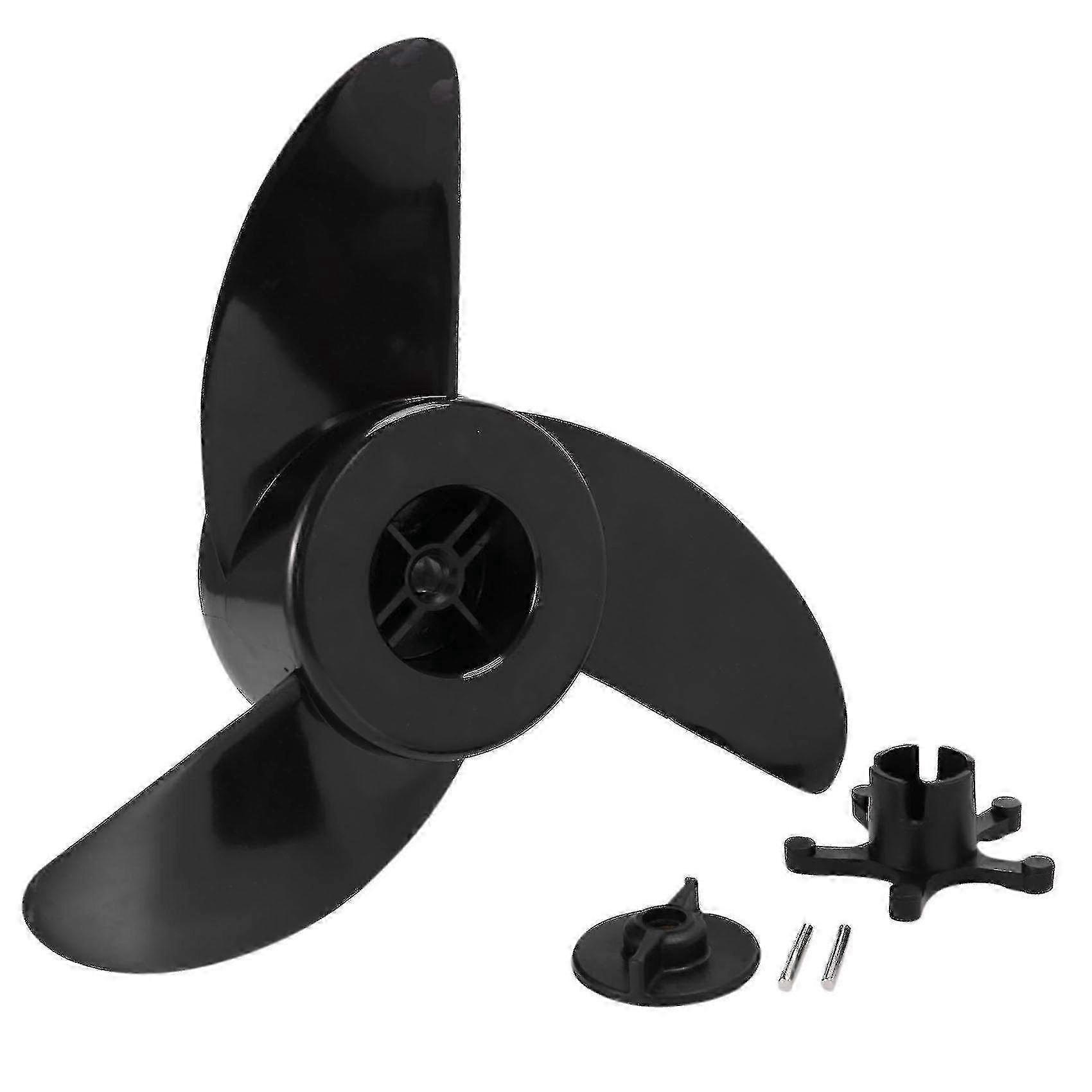 3-Blade Electric Trolling Motor Propeller with Mount Nut for Boats - Compatible with Minn Kota, Newport Vessels & Other Outboard Motors