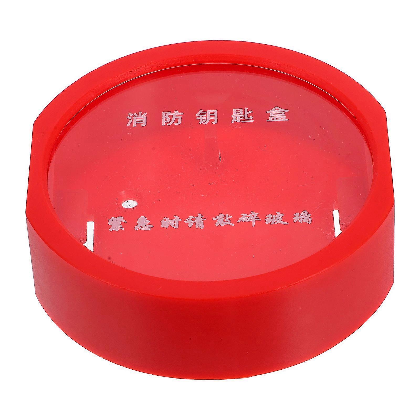 1 Set Key Safe Lock Box Fire Safety Lock Box Wall-Mounted Emergency Key Holder Box Emergency Key Case Glass Window Alarm Key Storage Lock Box For Busi
