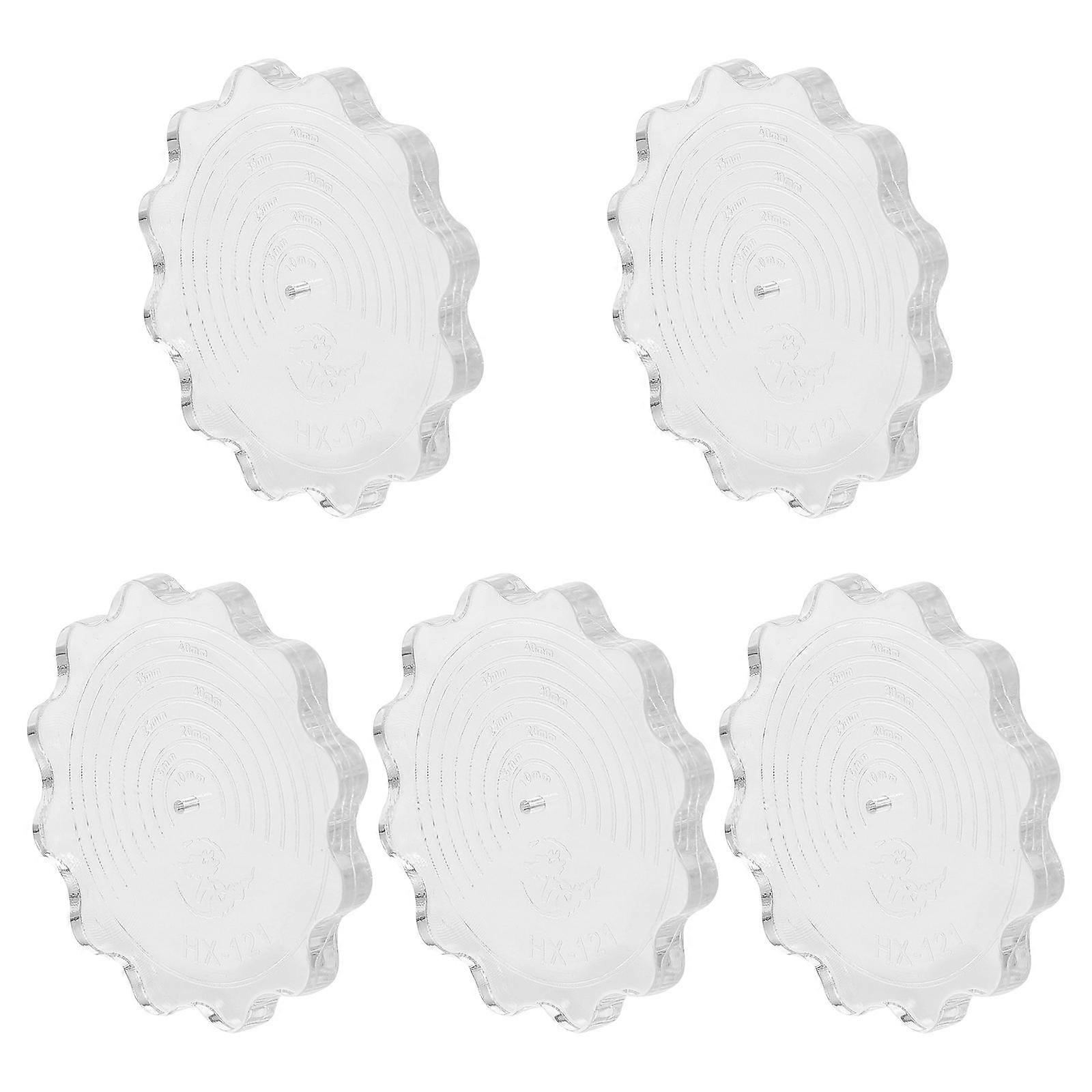 5Pcs White Plastic Quilling Paper Mold for DIY Craft Tools Home Use
