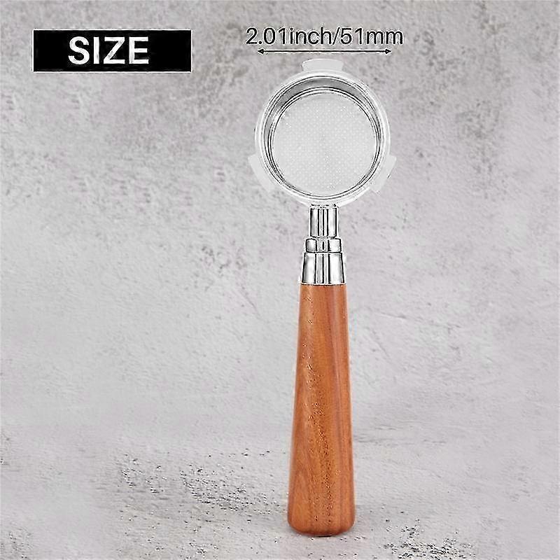 51mm Bottomless Portafilter for EC685 EC680 with 2Pcs Coffee Powder Bowl