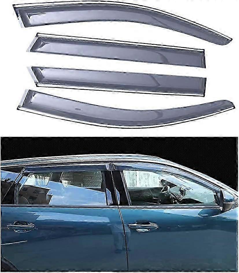 4pcs Wind Deflectors for Peugeot 5008 2017-2021
