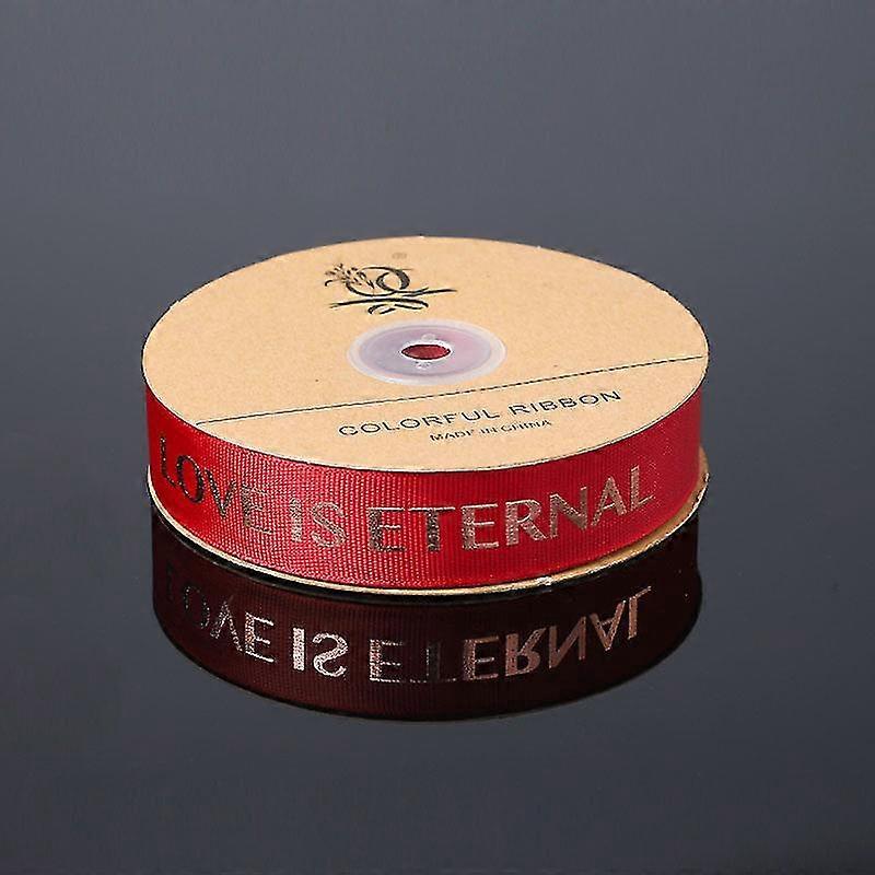 Christmas Packing Materials Love Is Eternal Ribbon Thread Bronzing ...