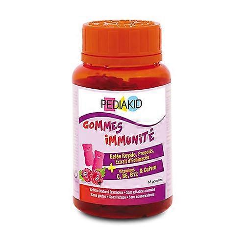 Pediakid Gummy Immuno (Raspberry Flavor) 60 Jelly beans (Raspberry)