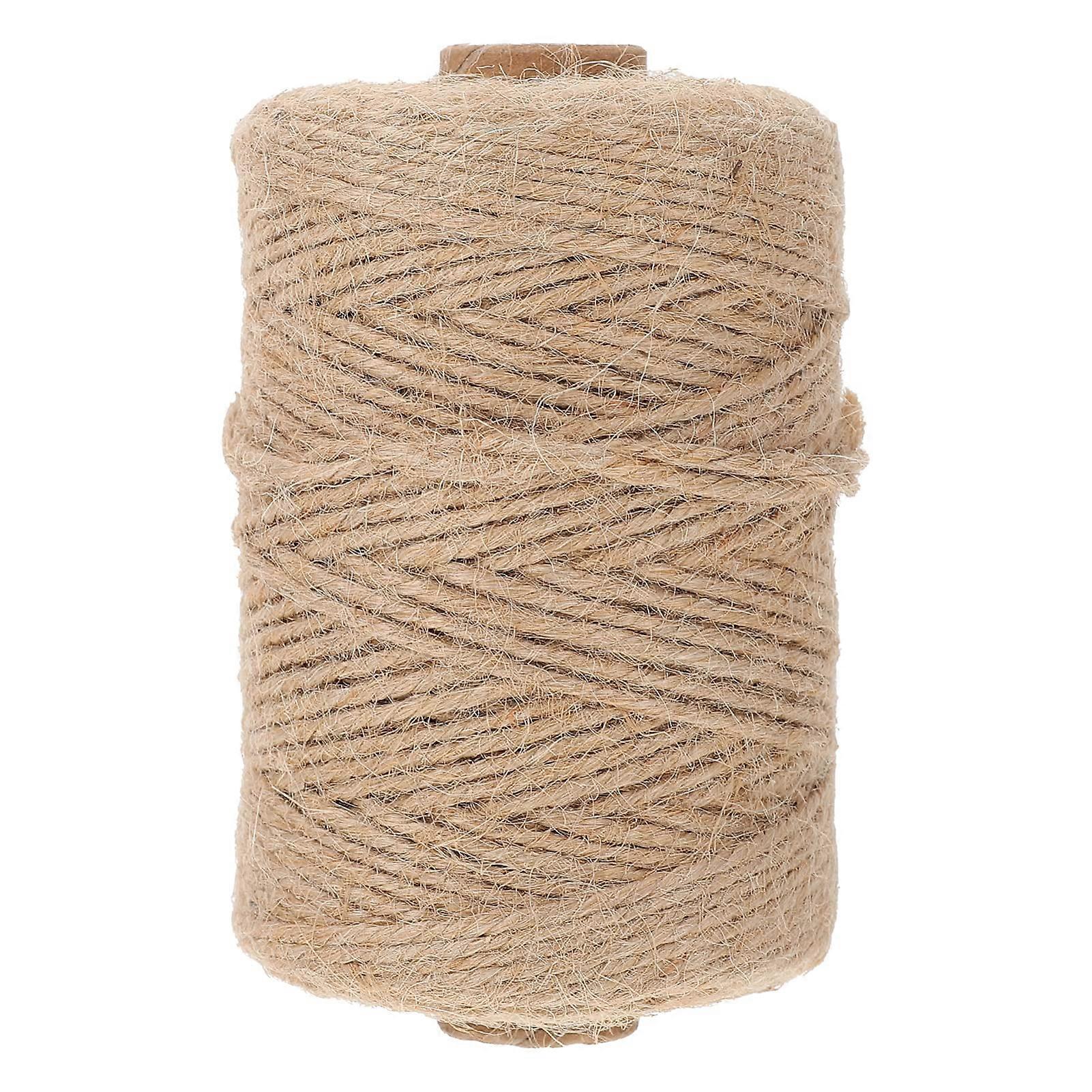 Jute Rope 1 Roll Natural Twine For Wrapping, Macrame Cord, Packing Materials, Crafting, Natural Color