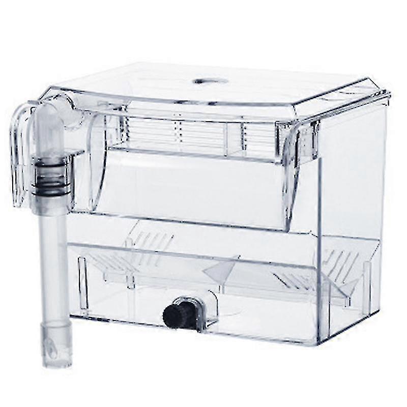 Transparent hanging fish tank breeding and hatching box, 16×12×13cm, for isolating and hatching fry