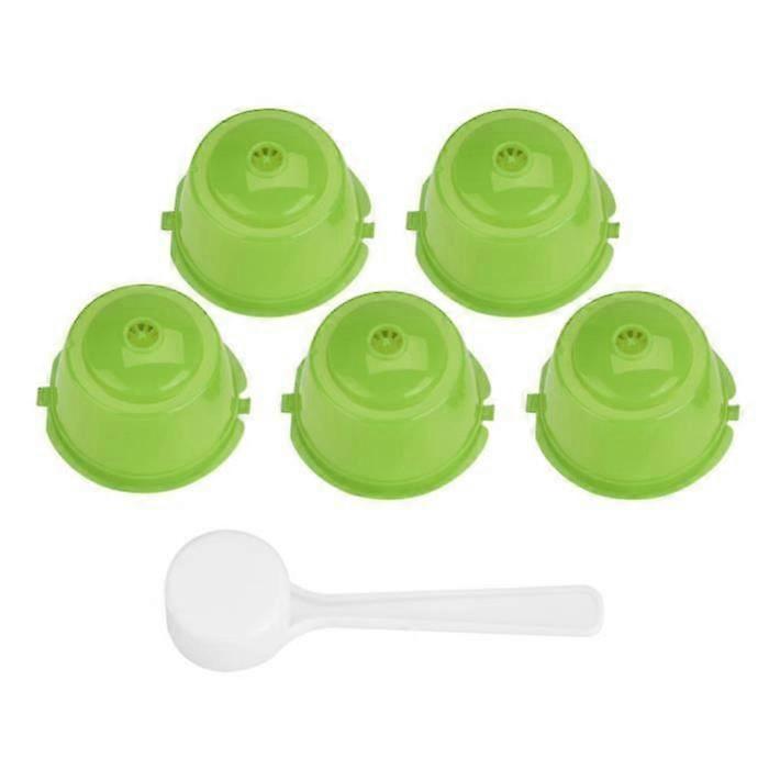 YELLOW Size Reusable Refillable Capsules, 5 Pieces, Pods for Nescafe Dolce Gusto, Nespresso Machine, Coffee Pod