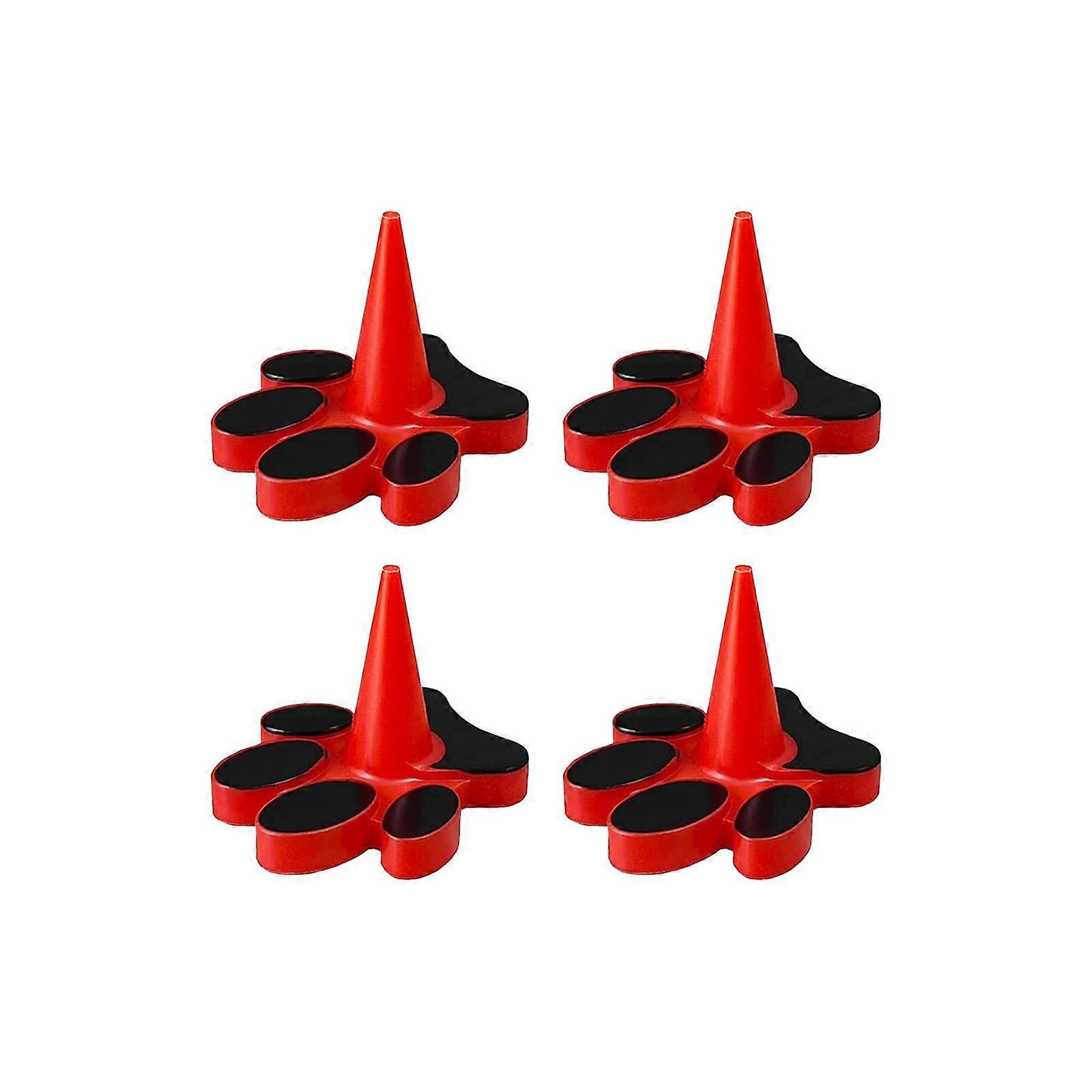 Dog Toy Holder Stopper for Kong Classic Sizes XS to XXL, Red Plastic Plug Included, 4pc Set