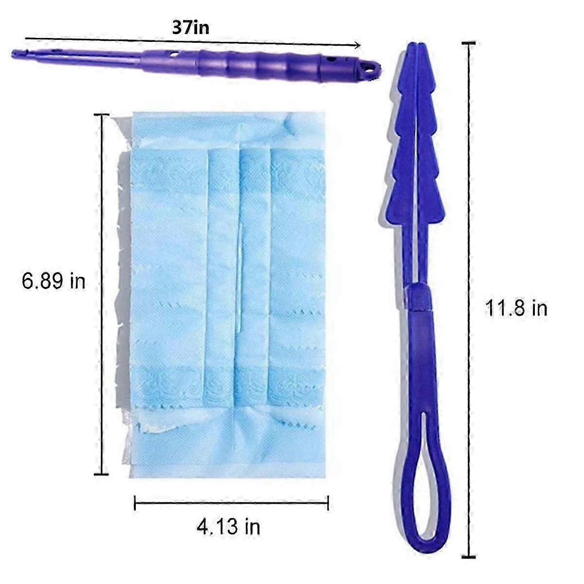 Disposable electrostatic dust duster fiber brush head duster