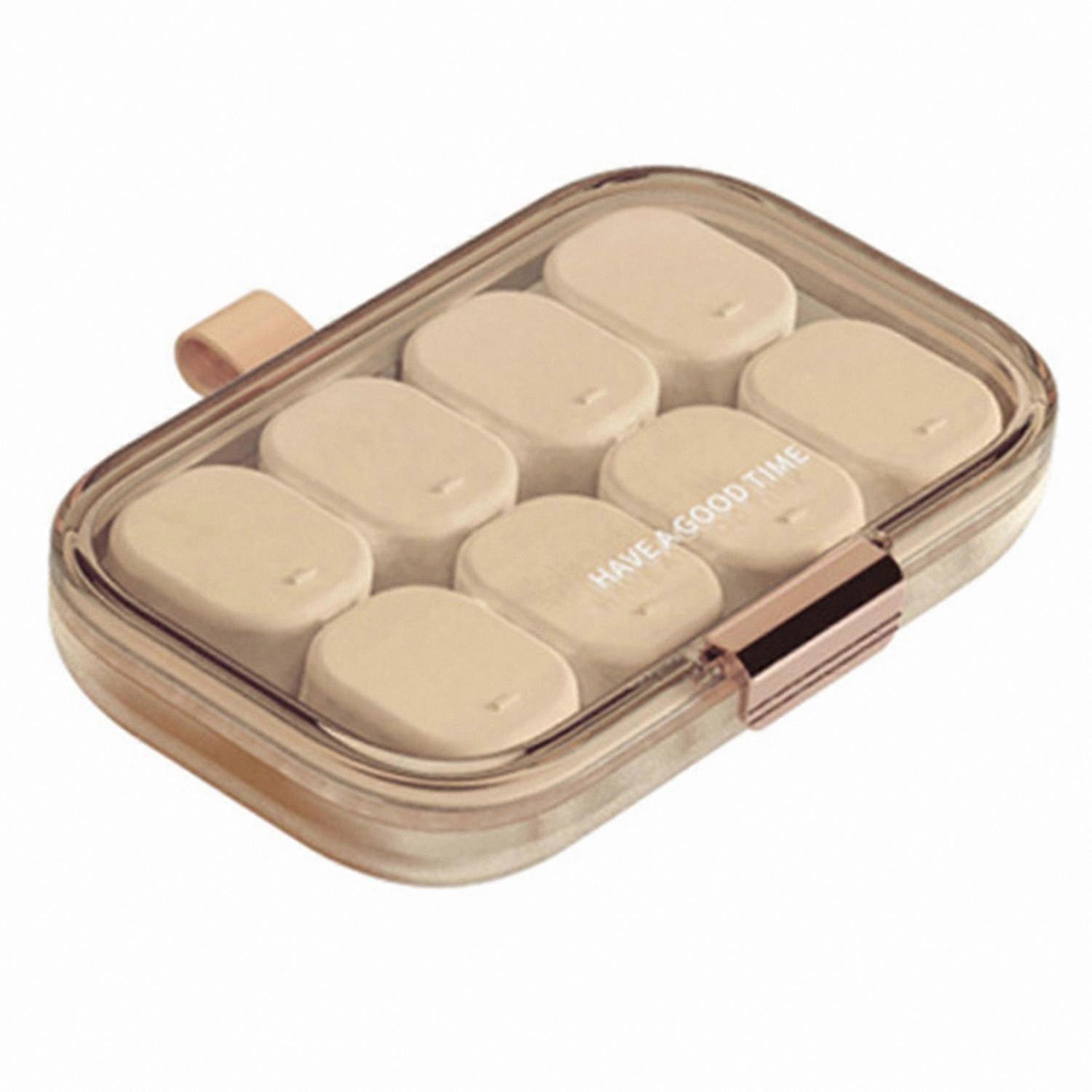 Weekly Pill Organizer with 21 Compartments for 3 Daily Doses, Date Reminder, Portable & Food Grade Container
