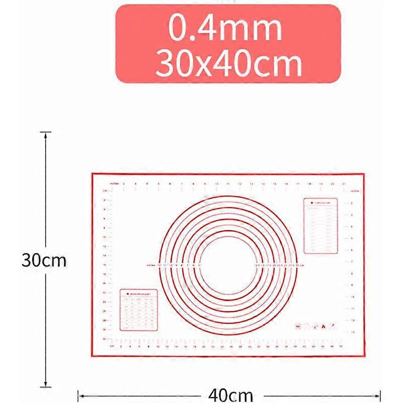 Large Silicone Cutting Board 30_x_40CM (Red)