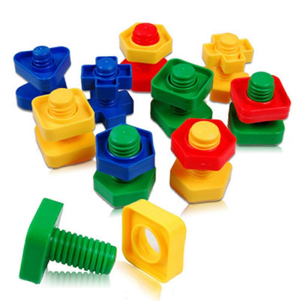Parrot Puzzle Toys for Pet Training Made of Safe Plastic Assorted Color Provides Mental Physical Stimulation 10.5 inches