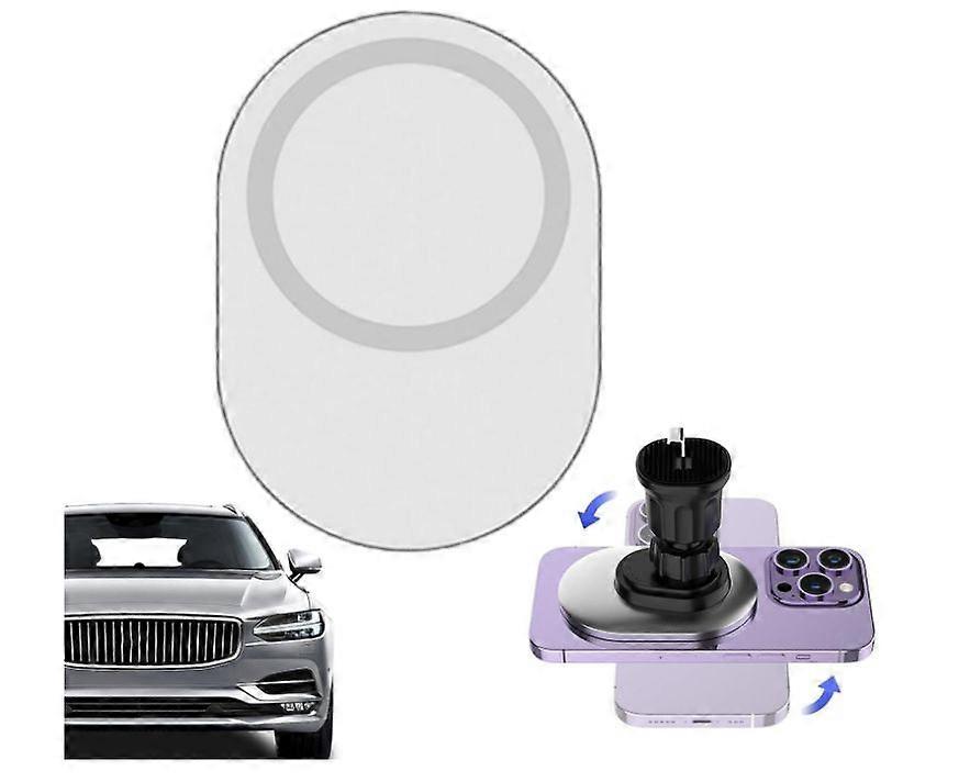 Magnetic Phone Holder Vent - 360 Rotating Car Phone Stand Magnetic Charger - Automobiles Necessities for Minivan, Racing Car(White)
