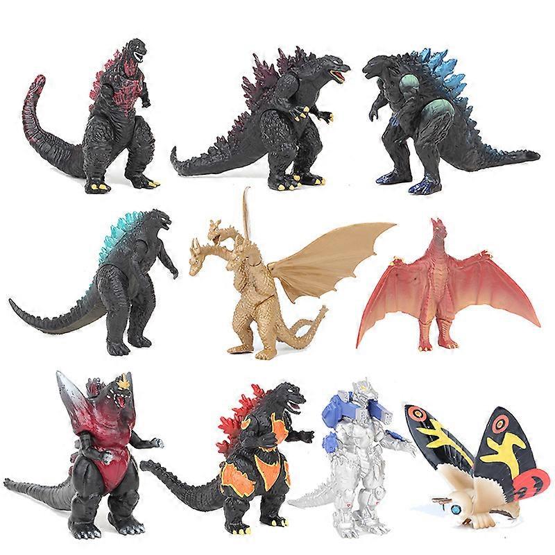 10pc Godzilla Mothra King Ghidorah Action Figure