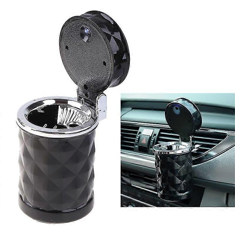 Car Ashtray with Lid Smell Proof Detachable Car Ashtray with Light
