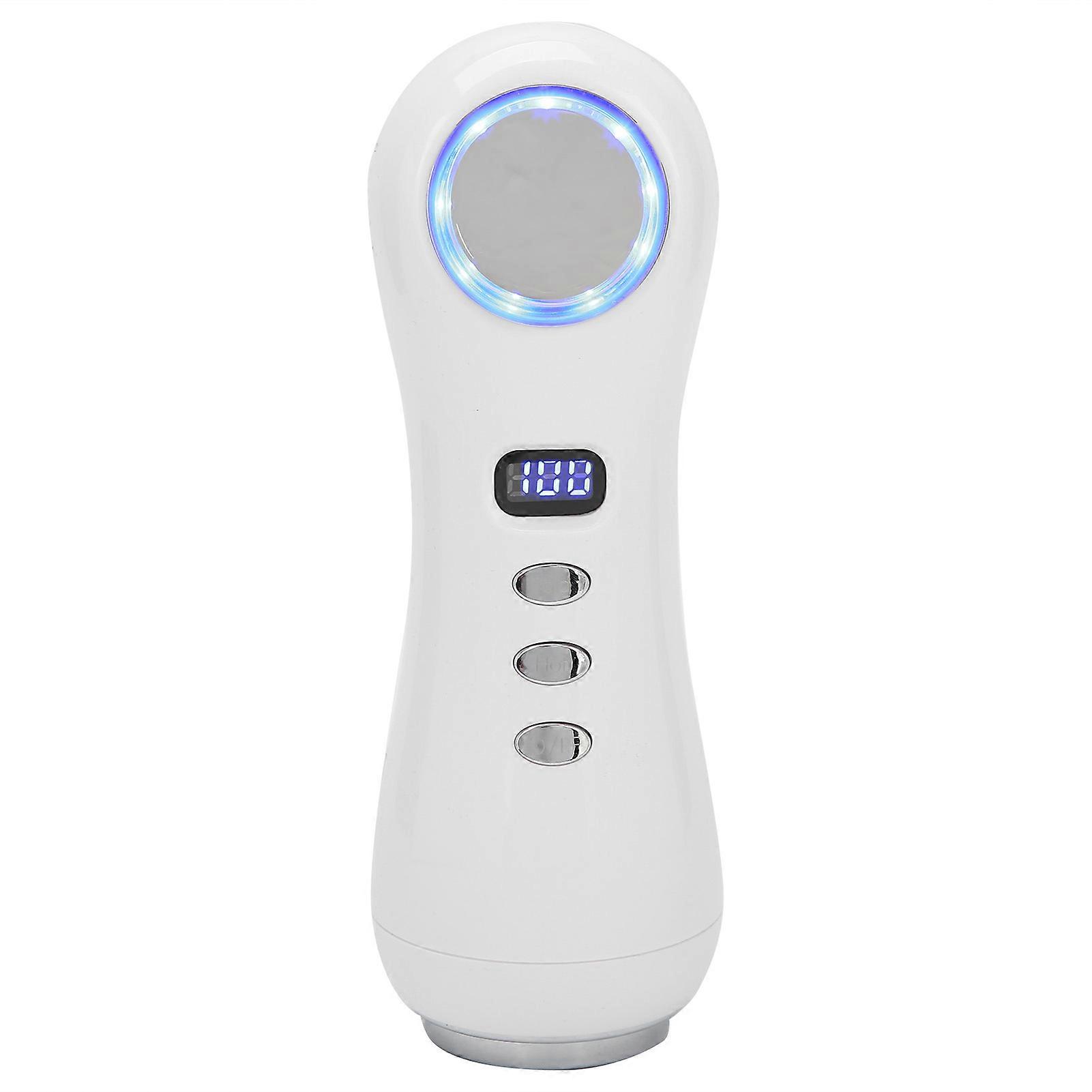 RF EMS Beauté Machine LED Thérapie Lumineuse Chaud Froid Compresse Blanc