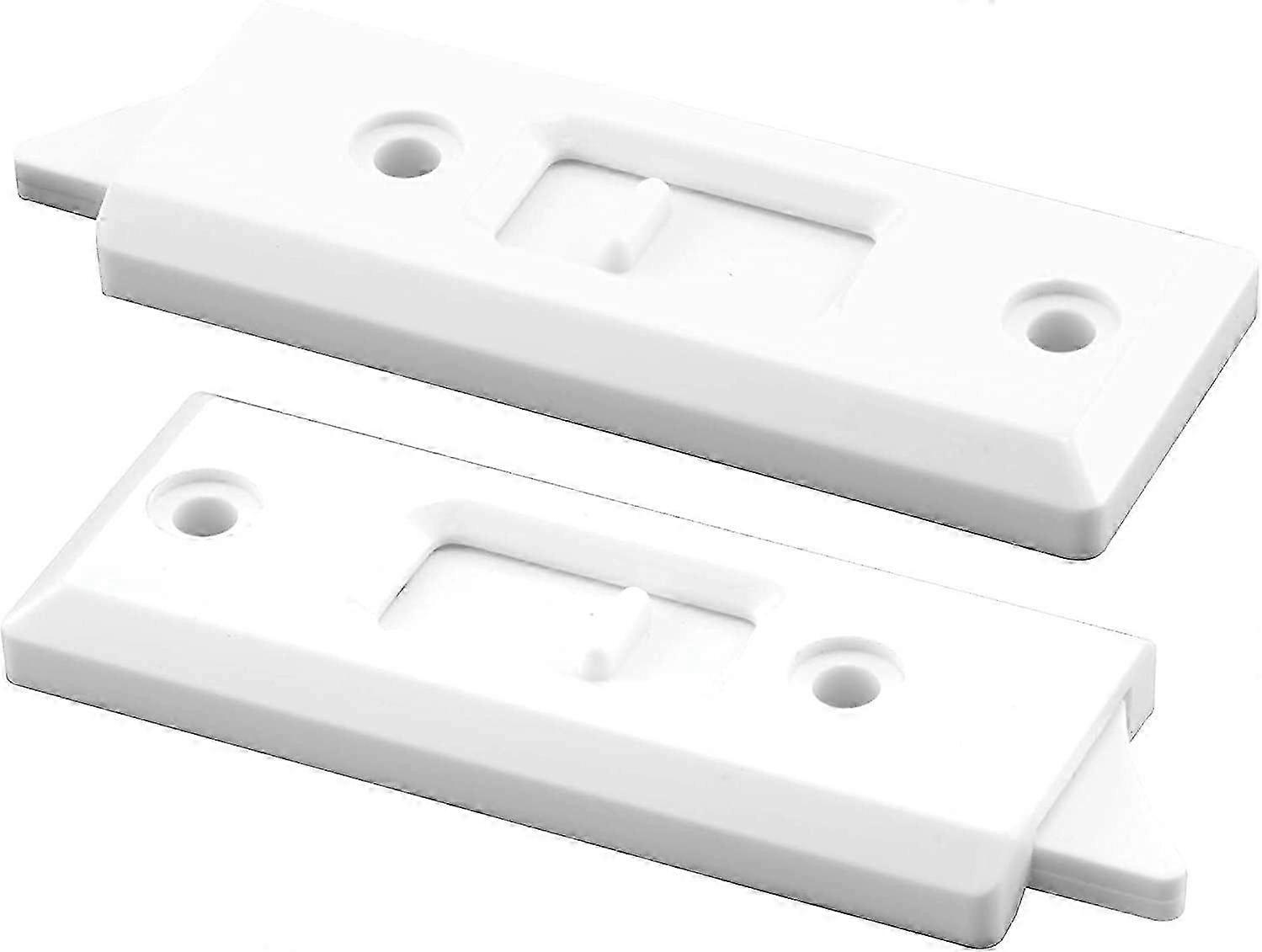 Tilt Window Latch, White, 2-1/16" Screw Holes - Set