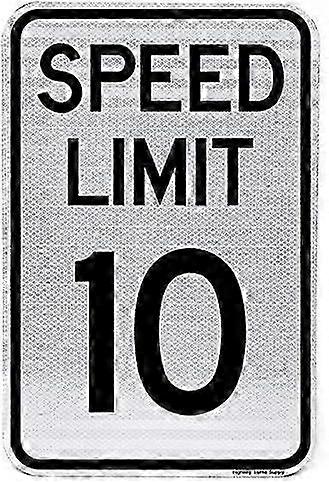 2025 SPEED LIMIT 10 MPH Sign 8" x 12" 3M Engineer Reflective. By Highway Traffic Supply.
