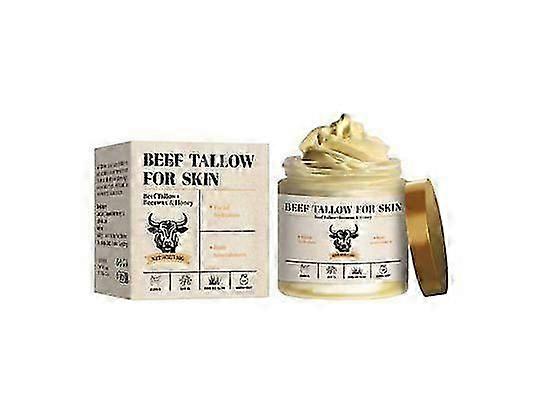 Grass-Fed Beef Tallow & Honey Balm | All-Natural Moisturizer for Face & Body | Hydrating, Nourishing & Sensitive Skin Friendly | Whipped Tallow Cream