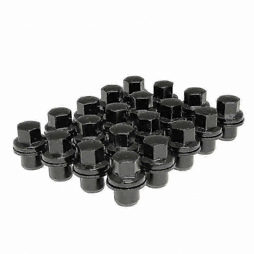 2024 20-Pack M14x1.5 Black Lug Nuts for SUV Wheels Compatibility