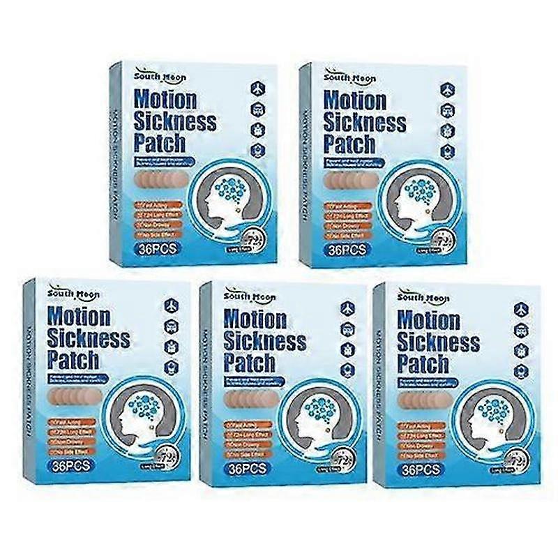 1-5boxes Motion Sickness Patches For Car Boat Rides Cruise Airplane Trips