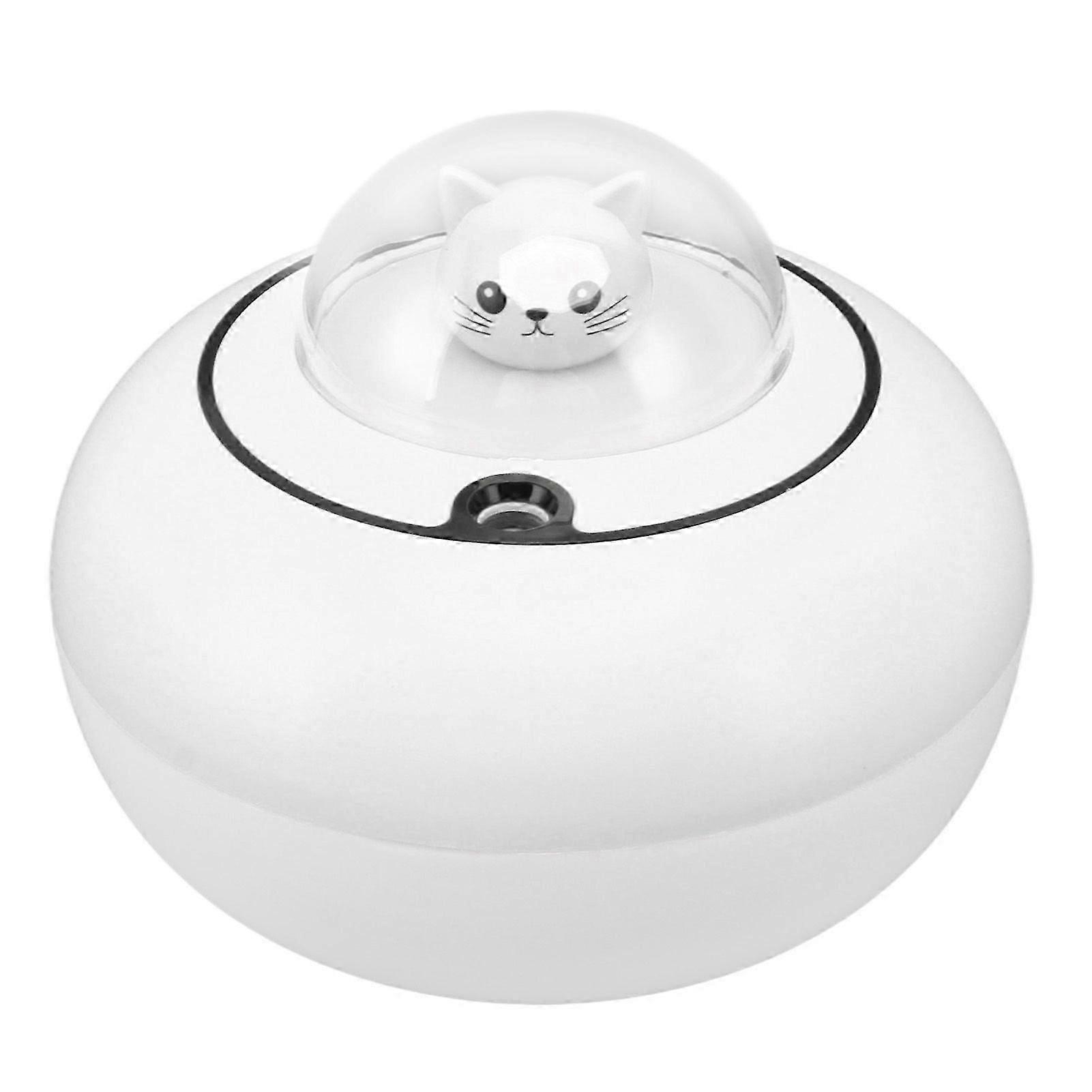 Mini Cute Cat Shape Humidifier, Portable Quiet Desktop Humidifier for Home Office with USB Plug