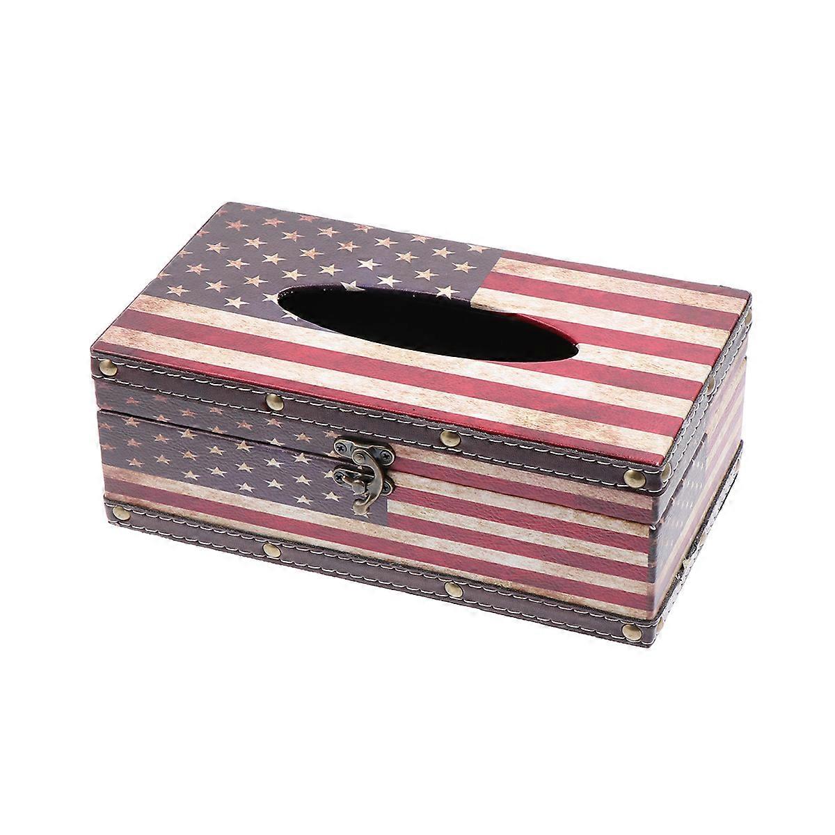 British Style Wooden Tissue Box Napkin Holder for Home Use Material