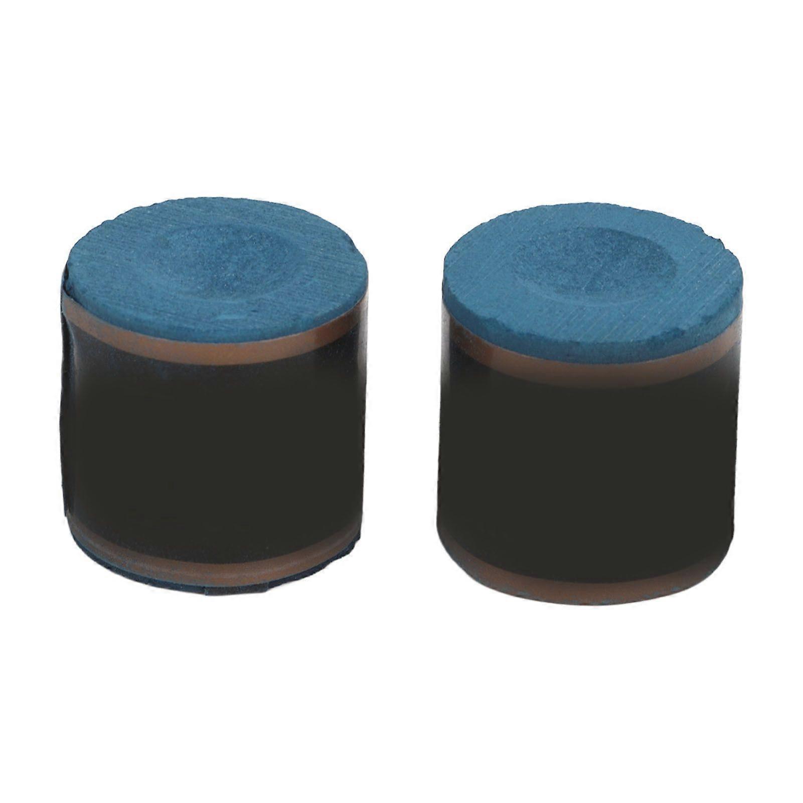 2pcs Pool Queue Billard Chalk Billard Queue Chalk Billard Zubehör Zylinder Starke Haftung Blau
