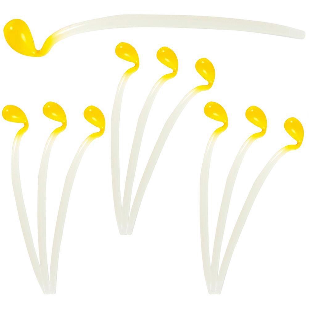 Simulation Fake Bean Sprouts Models 12Pcs Educational Use Vegetable Store Display PVC Craftsmanship