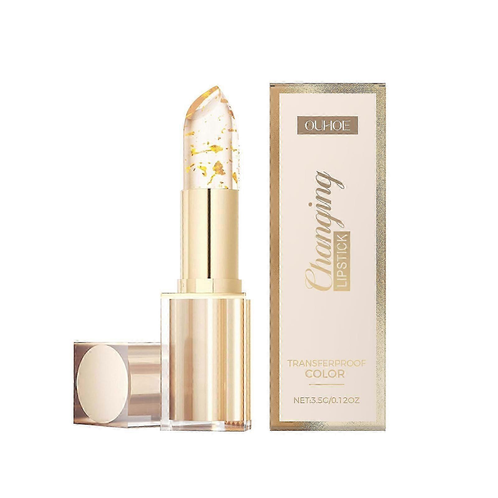 Transferproof Color Changing Lipstick, Warm Change Glossy Lip Gloss for Women