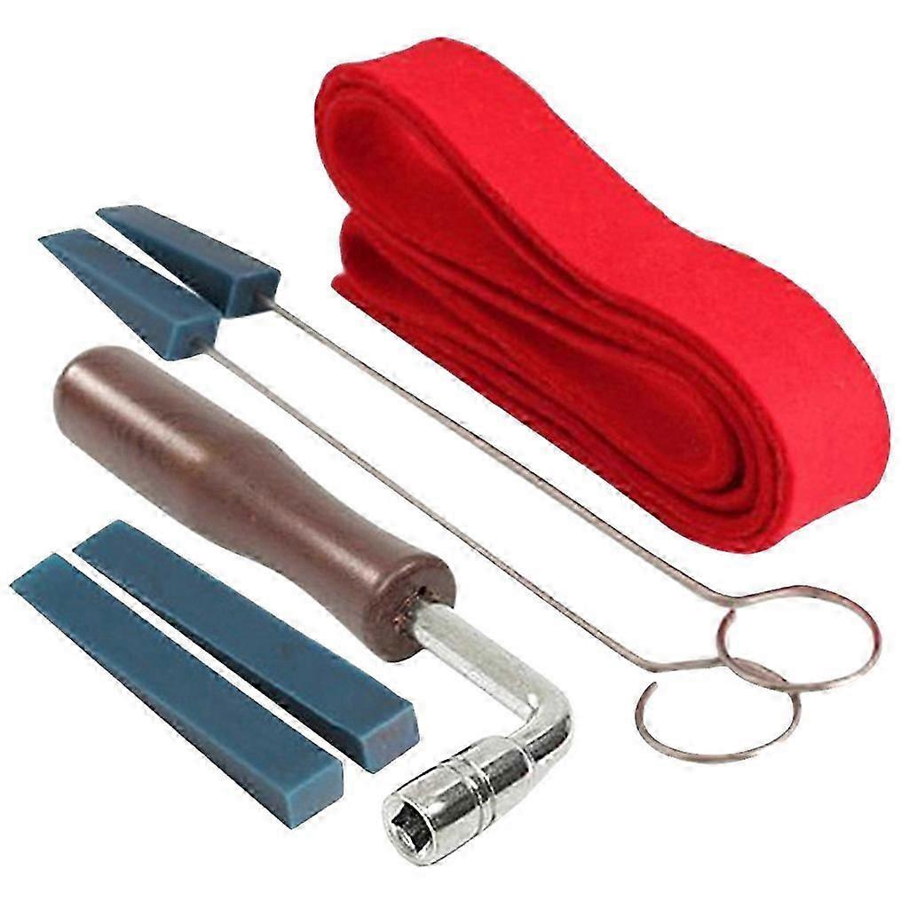 Piano Felt Temperament Strip and 4 Rubber Mutes Hammer Kits for Tune Fixing