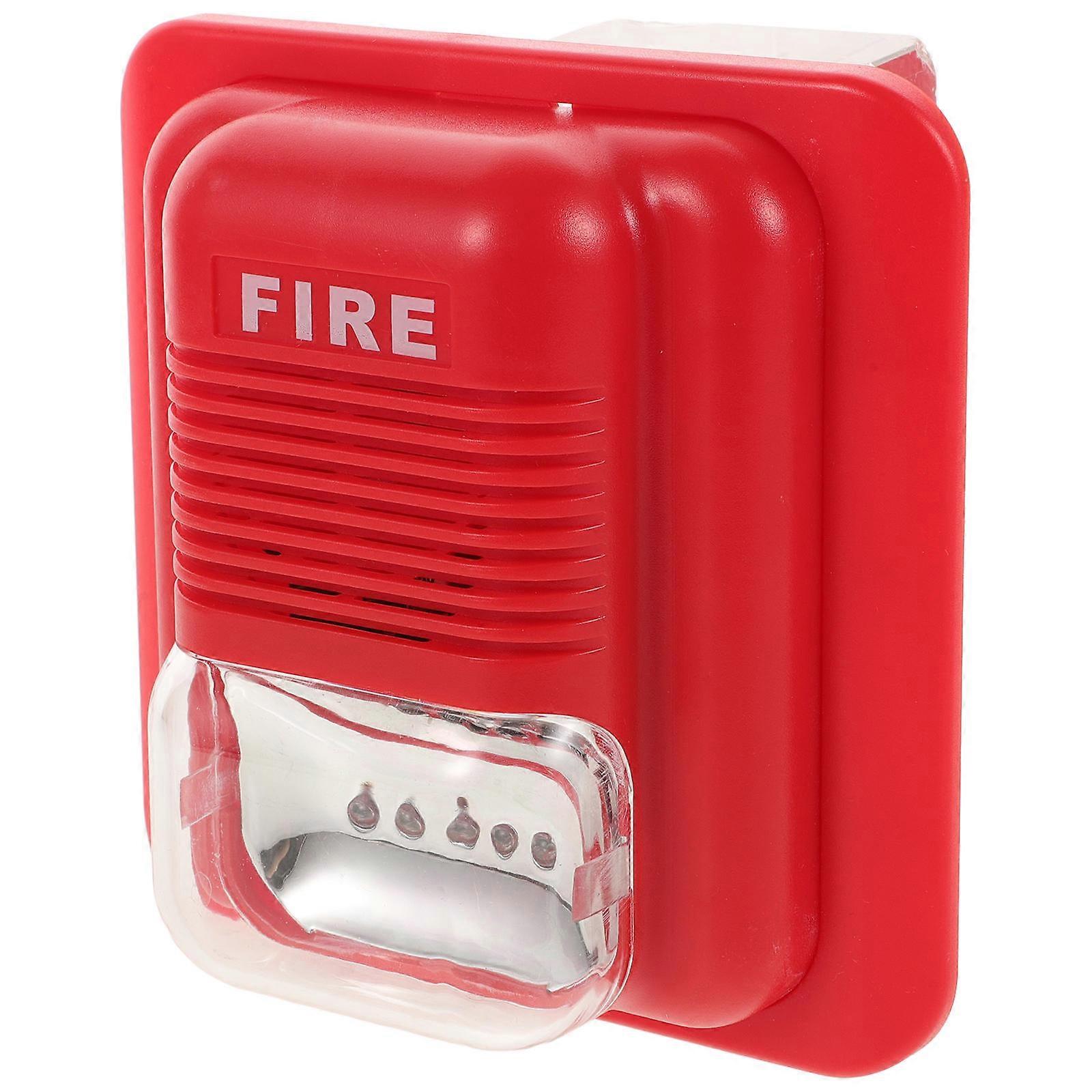Fire Alarm Siren Horn Sound and Light Alarm for Warning