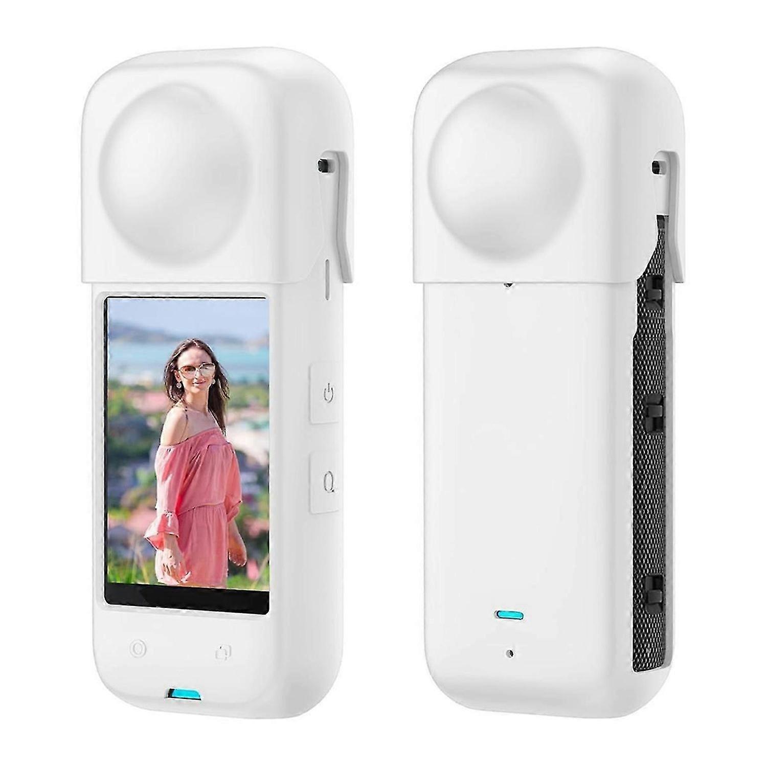 Silicone Protective Cover Case for Insta 360 X4 Action Camera White