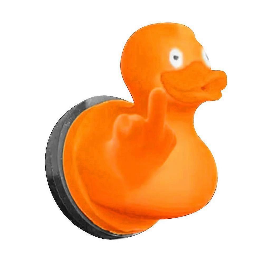 Middle Finger Ducks Decoration Small Yellow Middle Finger Plastic Ducks for Car Windshield Decorations