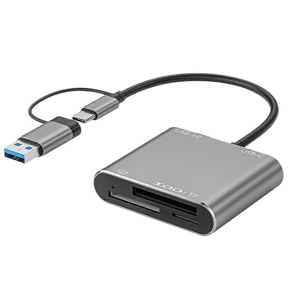 USB 3.0 Memory Card Reader 5 In1 USB-C to TF SD XQD Card