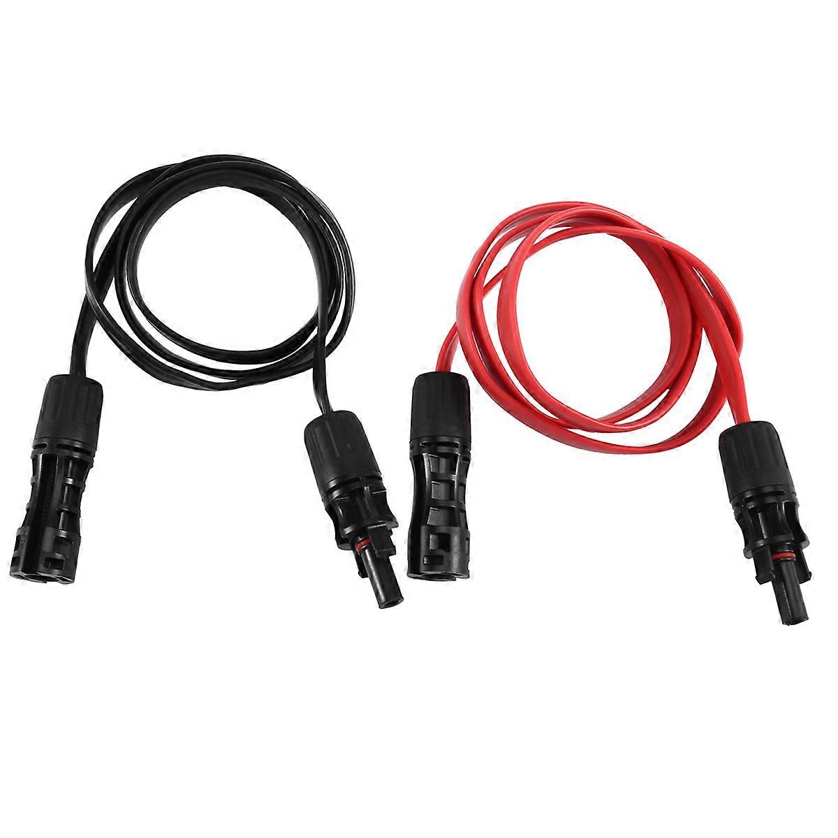 2Pcs Solar Extension Cable 1M 4mm2 1500V/50A PV Cable