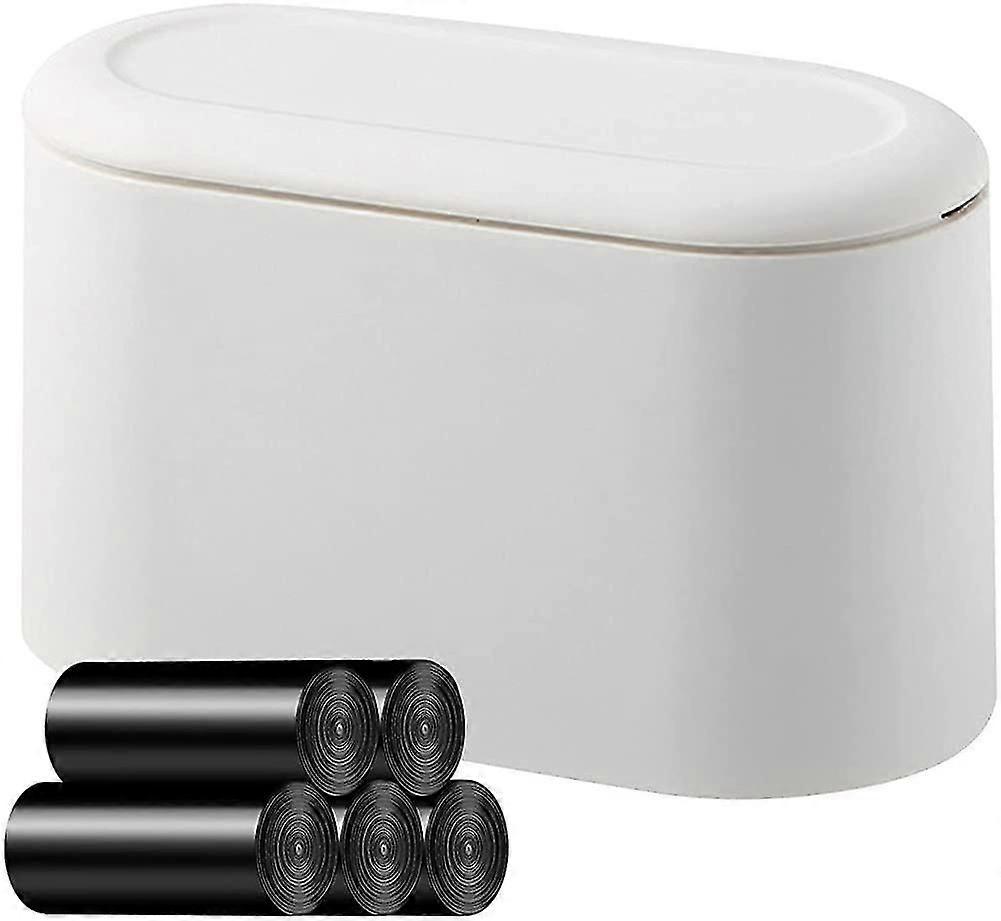 Desktop Trash Can with Lid, Anti-Drop, Durable, Easy to Clean