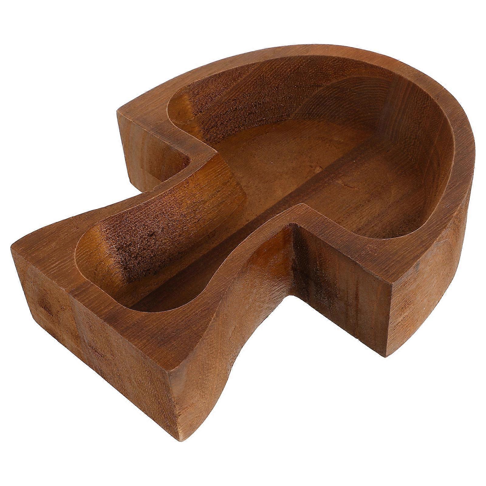 Wooden Mushroom Shape Bowl for Serving 3Pcs Party Snack and Nuts Bowls